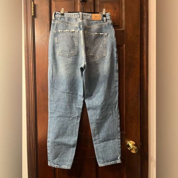 Zara Women’s Relaxed Distressed Straight Leg Jeans Size 26 - Picture 6 of 8